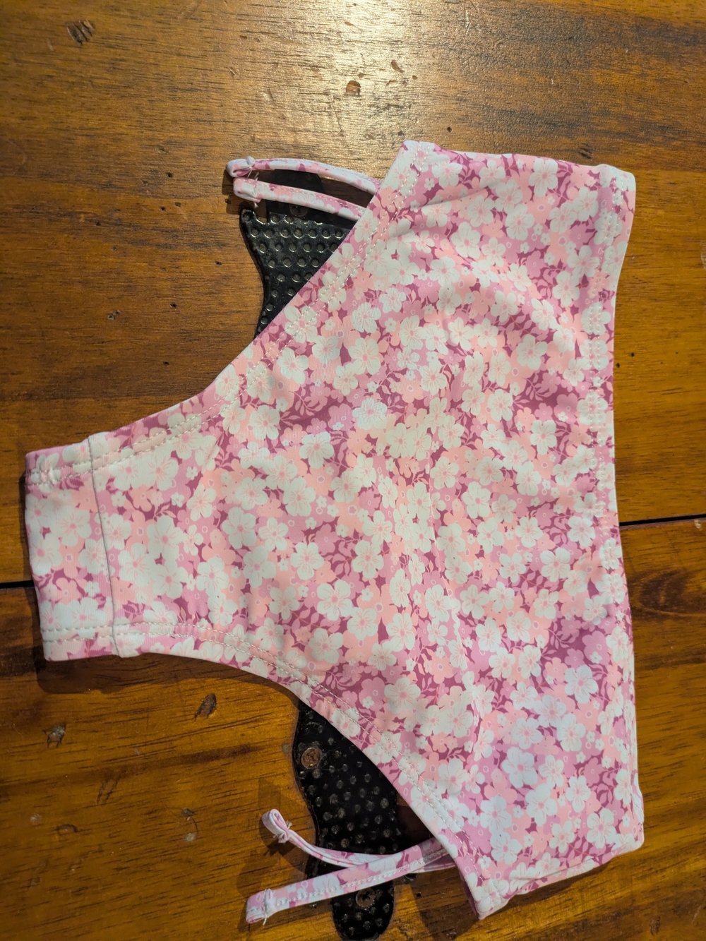 SweetHoney Pink Floral Girls' Swim Bikini Top